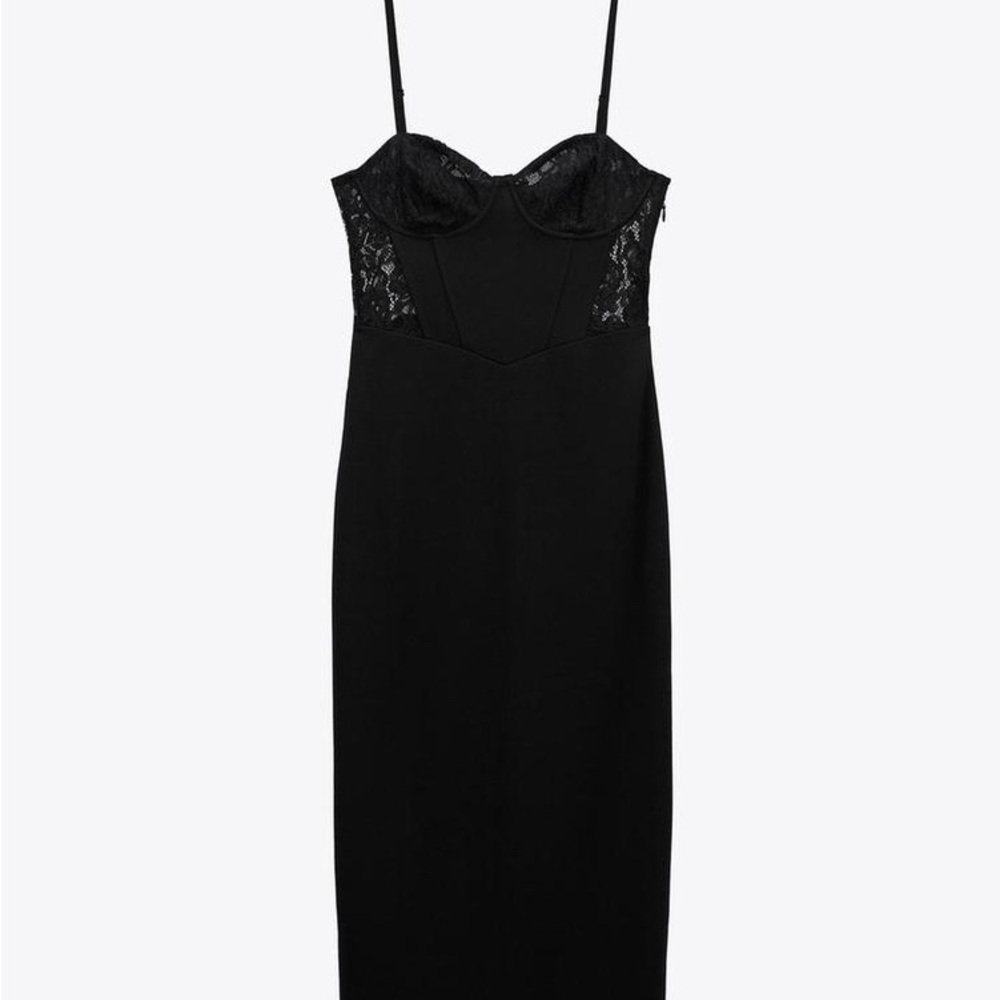 Zara Black Midi Dress